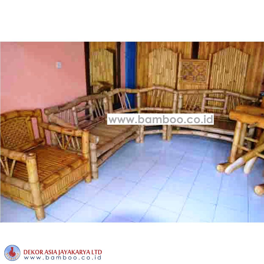 BAMBOO BENCH AND CHAIR SET